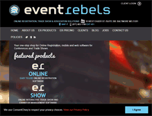 Tablet Screenshot of eventrebels.com